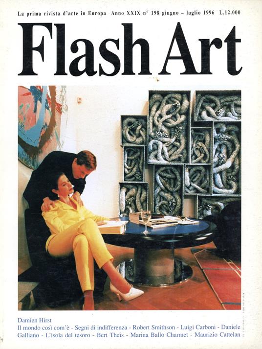 Flash Art. Giugno/Luglio 1996, N. 198 - copertina