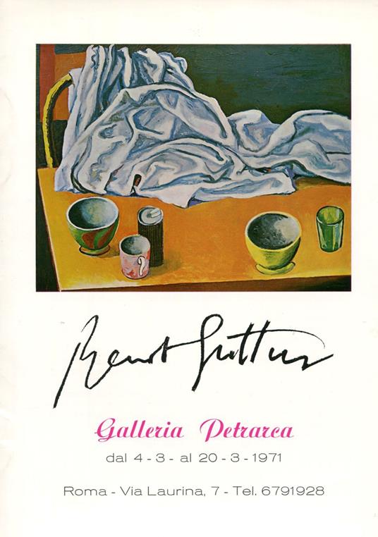 Renato Guttuso. Galleria Petrarca 1971 - Renato Guttuso - copertina