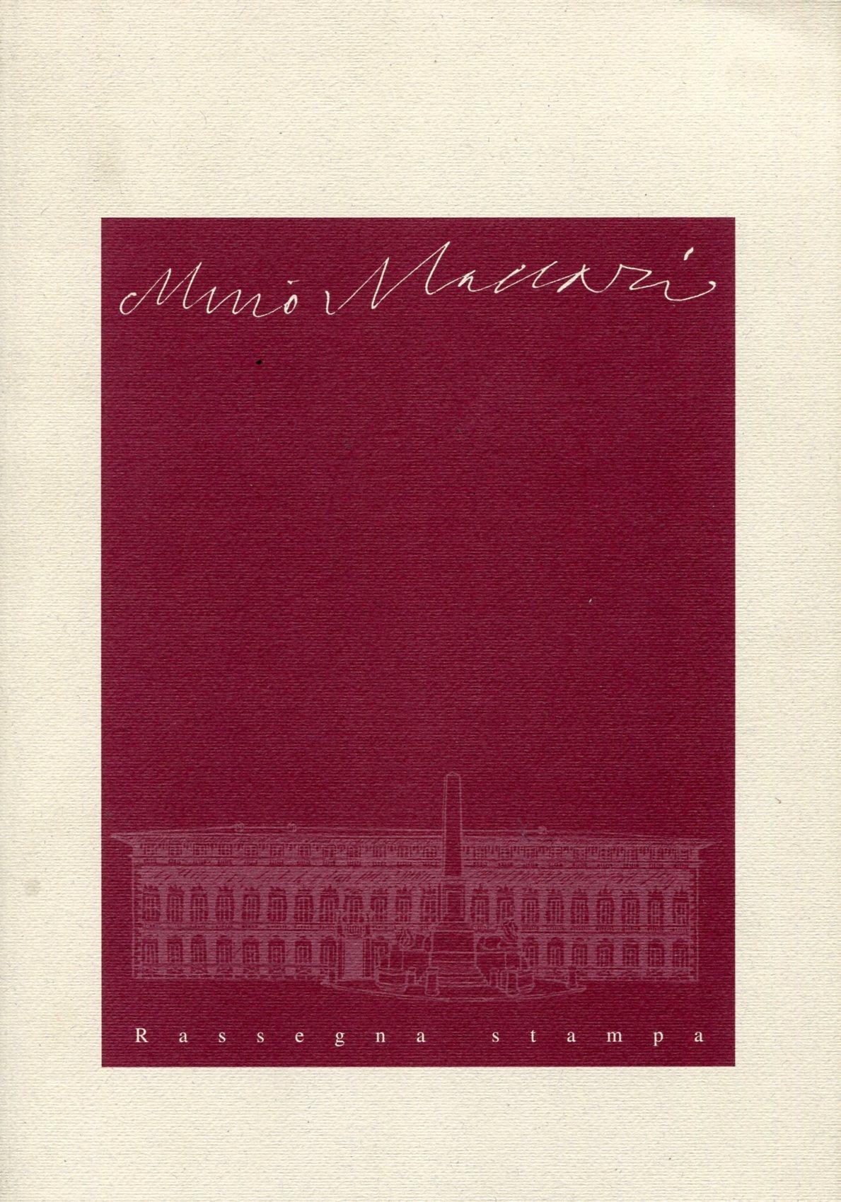 Mino Maccari. Rassegna stampa. Mostra antologica