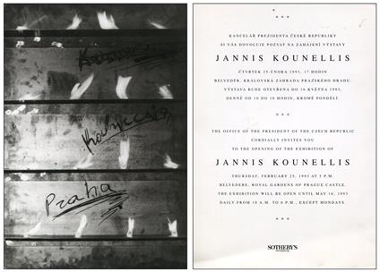 Jannis Kounellis. Royal Garden of Prague Castle 1993 - copertina