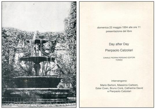 Day after Day. Pierpaolo Calzolari - Pier Paolo Calzolari - copertina