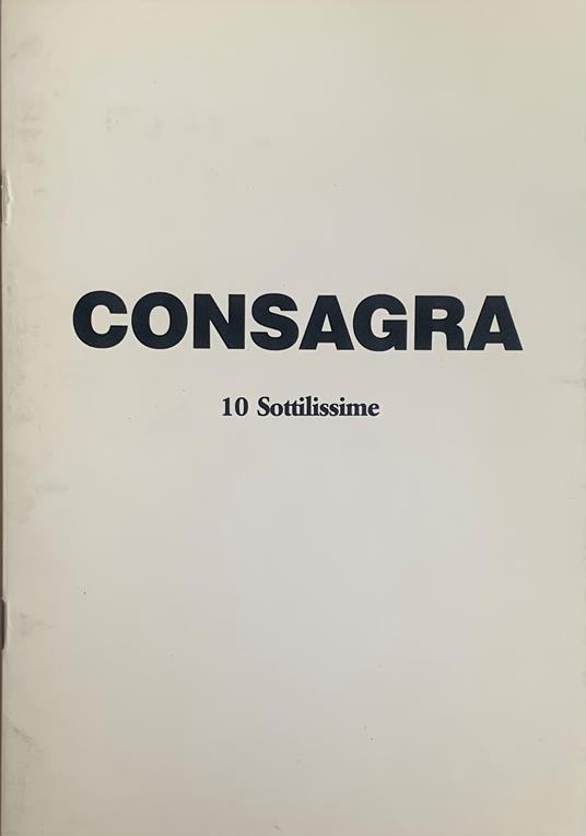 Consagra. 10 Sottilissime - copertina