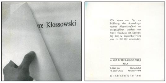 Pierre Klossowski - Pierre Klossowski - copertina