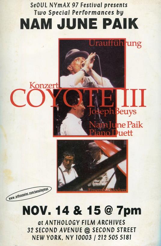 Coyote III. SeOUL NYmAX 97 - Nam June Paik - copertina
