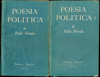 Poesia politica (Discursos politicos) - Pablo Neruda - copertina