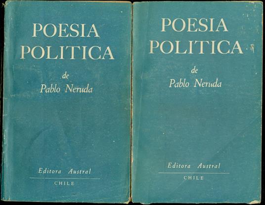 Poesia politica (Discursos politicos) - Pablo Neruda - copertina