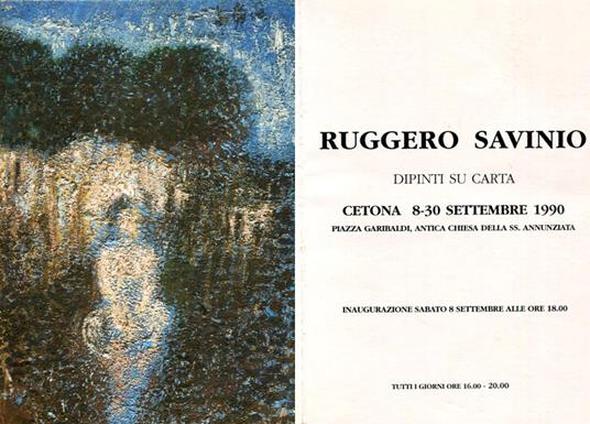 Ruggero Savinio. Dipinti su carta - Ruggero Savinio - copertina