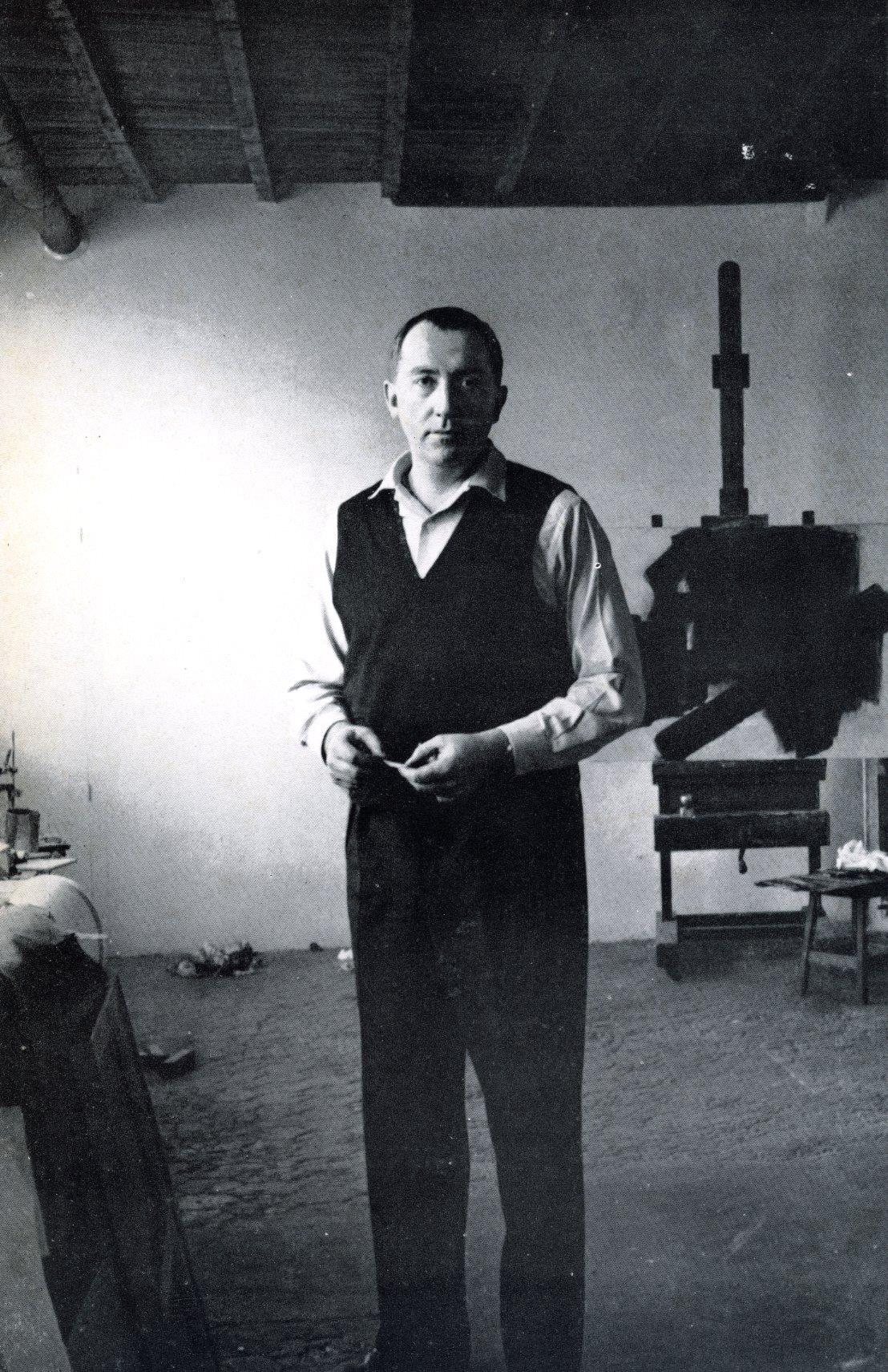 Reportage photographique Iziz l'atelier de Soulages - Mars 1960