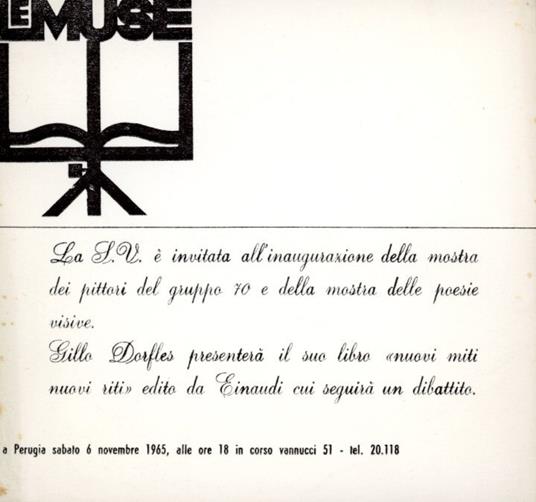 Invito. Mostra dei pittori del Gruppo 70 - copertina