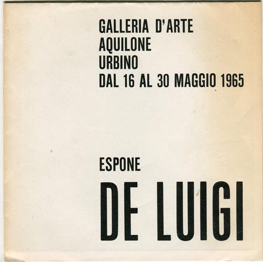 De Luigi - copertina