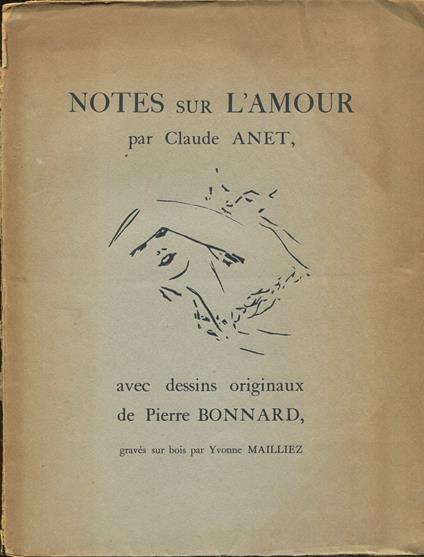 Notes sur l'amour - copertina