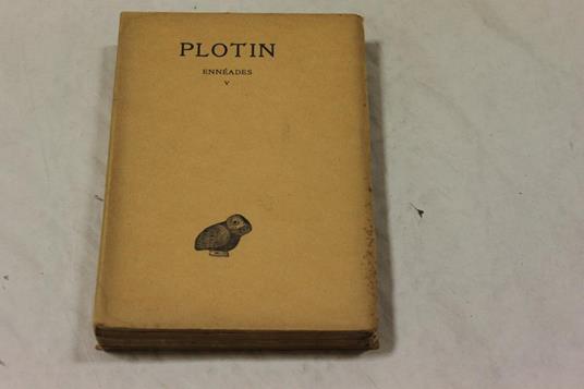 Ennèades V - Plotino - copertina