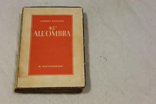 45° All'Ombra - Georges Simenon - copertina