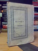 La La Bucolica Di Virgilio - Mdcccxvi - (1816)