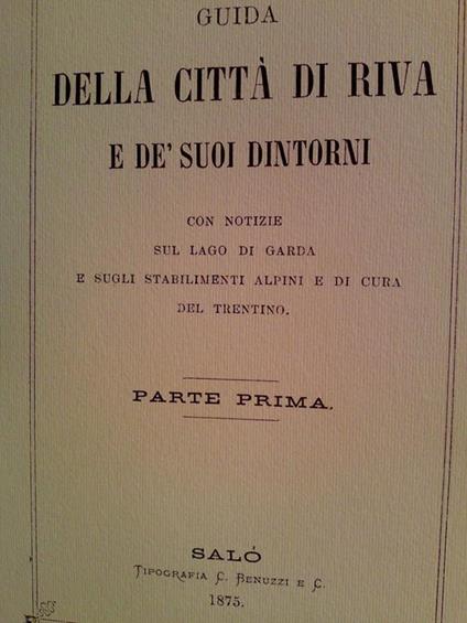 Guida Della Citta Di Riva E De Suoi Dintorni - copertina