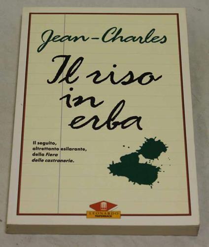 Il Il riso in erba - Jehanne Jean-Charles - copertina