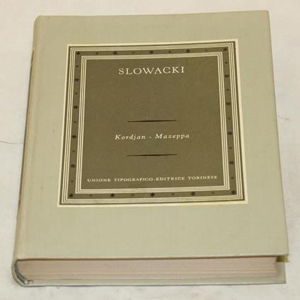 Kordjan. Mazeppa - Juliusz Slowacki - copertina