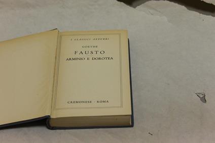 Goethe - Fausto, Arminio E Dorotea - Johann Wolfgang Goethe - copertina