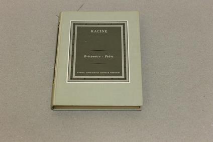 Jean Racine-Britannico. Fedra - Jean Racine - copertina