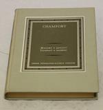 Chamfort - Massime e pensieri, Caratteri e aneddoti