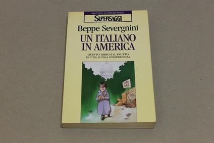 Un Un italiano in America - Beppe Severgnini - copertina