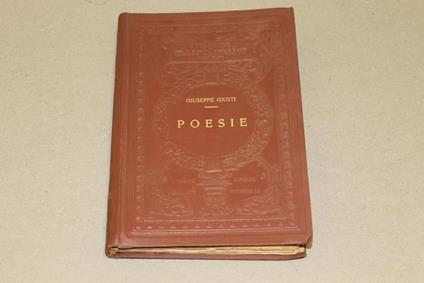 Poesie - Giuseppe Giusti - copertina