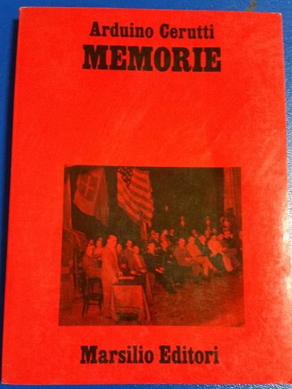 Memorie - Arduino Cerutti - copertina