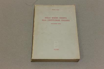 Dalla Magna Charta alla costituzione italiana - Franco Salvo - copertina