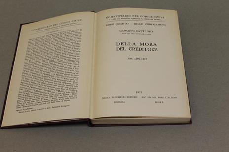 Della mora del creditore - Giovanni Cattaneo - 2