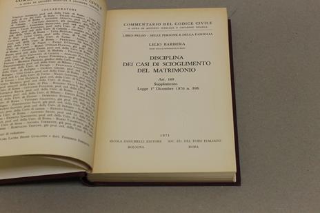 Disciplina dei casi di scioglimento del matrimonio - Lelio Barbiera - 2