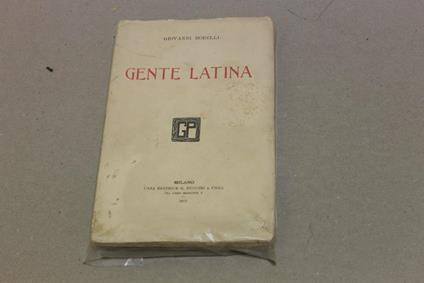 Gente latina - Giovanni Borelli - copertina