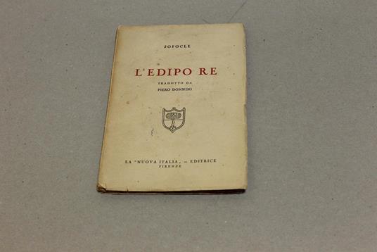 L' L' Edipo re - Sofocle - copertina