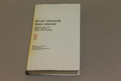 Opere letterarie - Niccolò Machiavelli - copertina