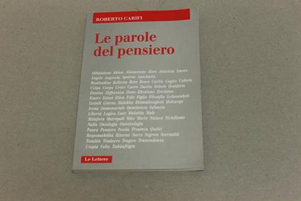 Le Le parole del pensiero - Roberto Carifi - copertina