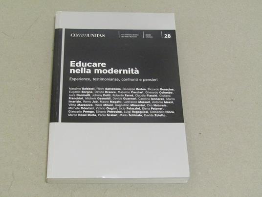 Educare nella modernità - copertina