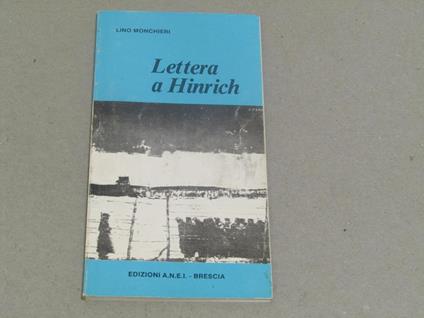 Lettera a Hinrich - Lino Monchieri - copertina