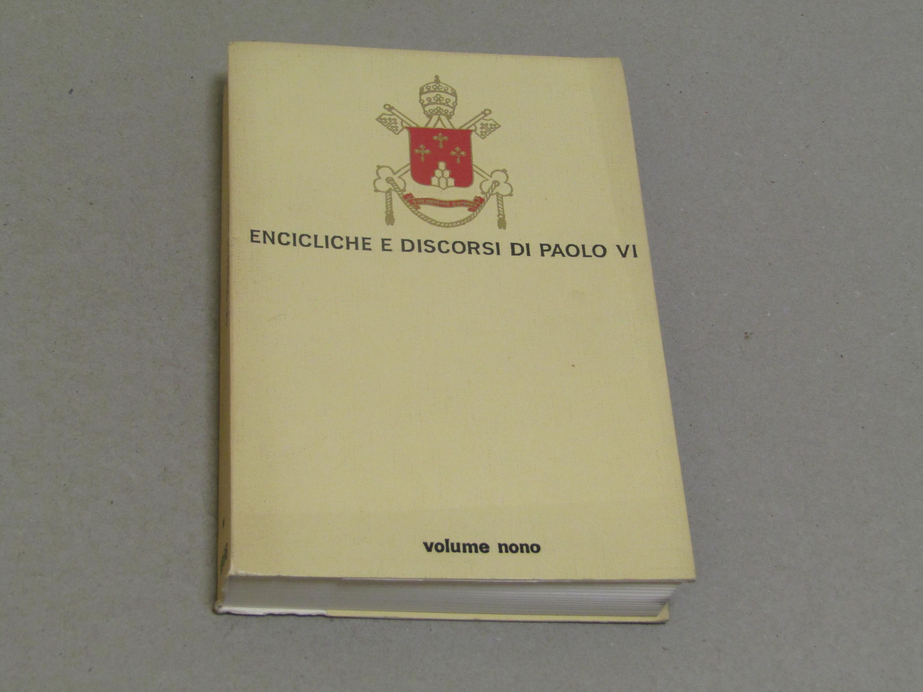 Encicliche e Discorsi. Gennaio. Aprile 1966. Volume IX