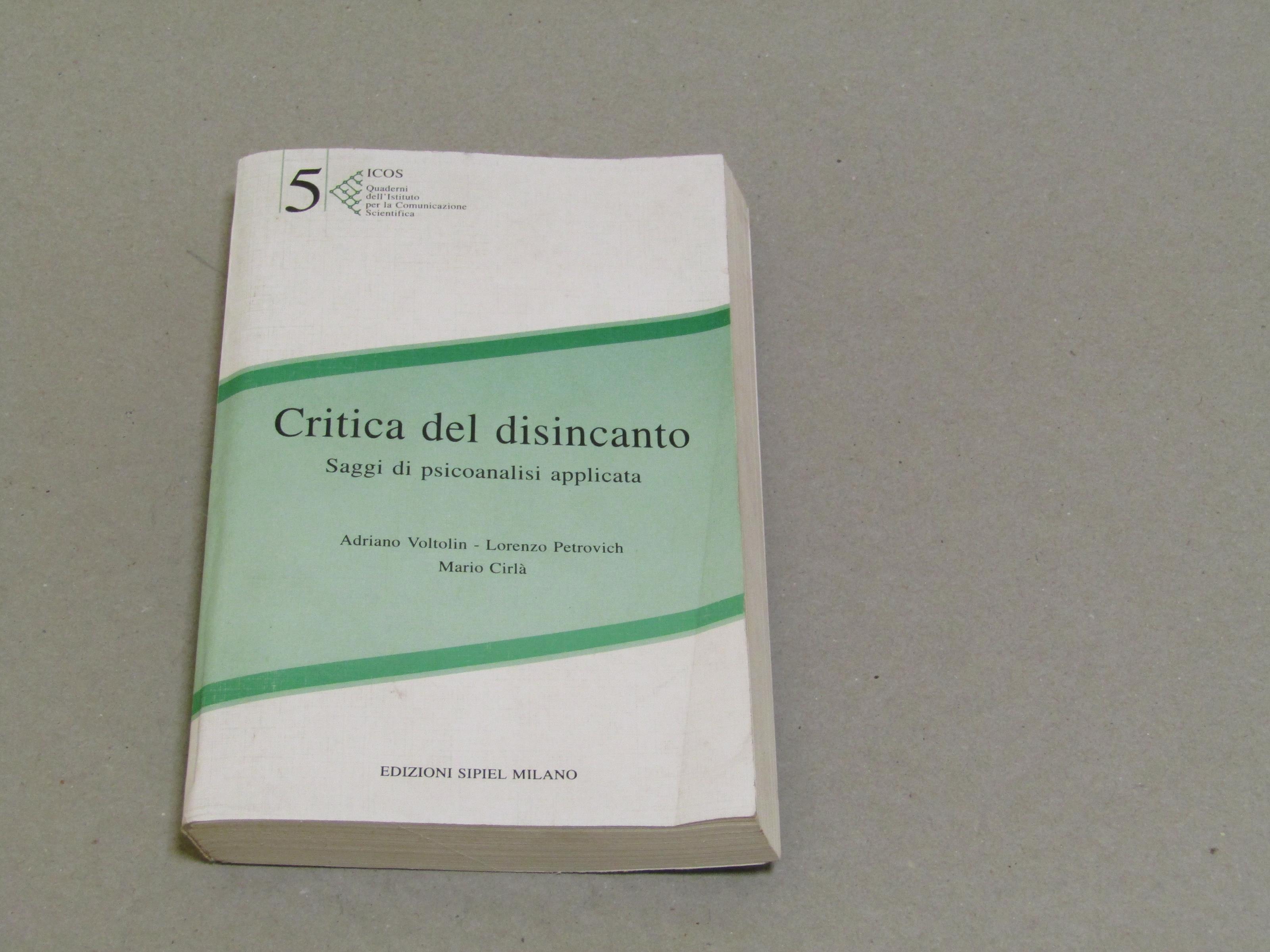 Critica del disincanto