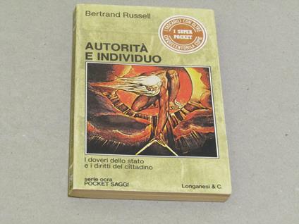 Autorità E Individuo - Bertrand Russell - copertina