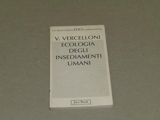 Ecologia degli insediamenti umani - Virgilio Vercelloni - copertina