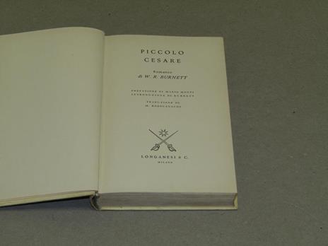 Piccolo Cesare - William R. Burnett - copertina