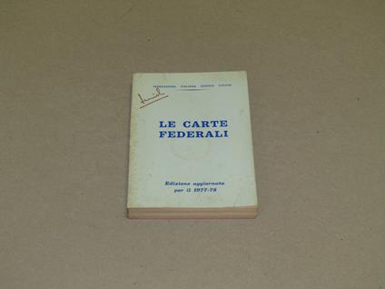 Le Le Carte Federali - copertina
