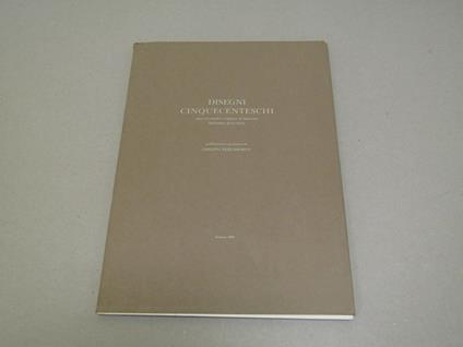 Disegni Cinquecenteschi - copertina