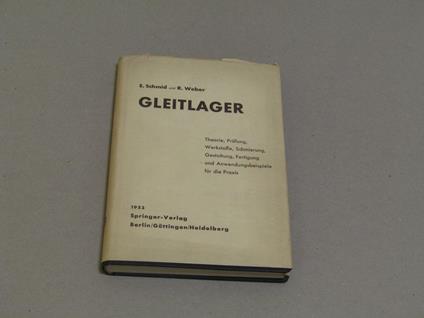 Gleitlager - E. Schmid - copertina