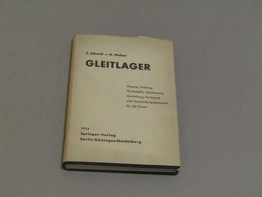 Gleitlager - E. Schmid - copertina