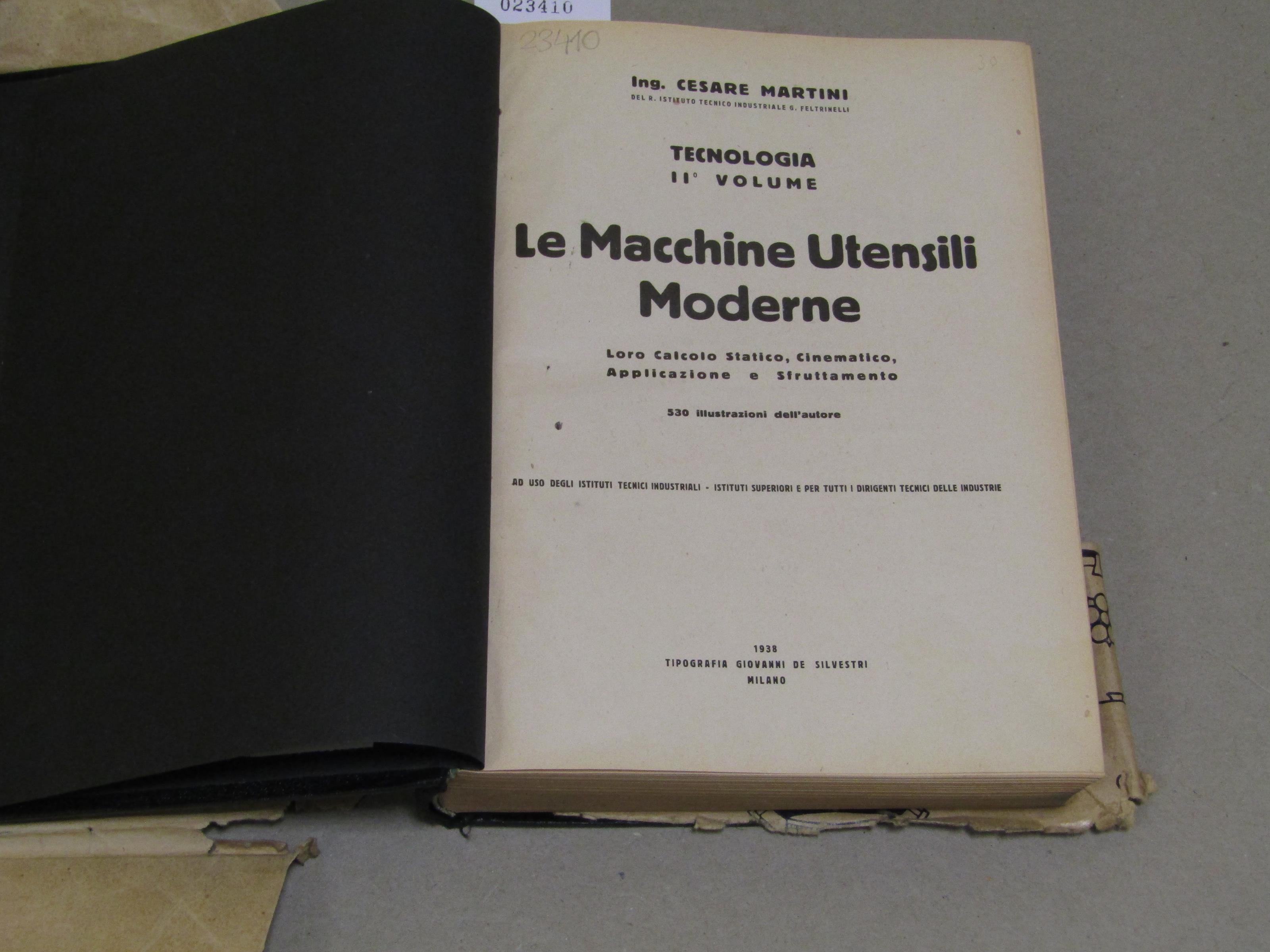 Le Le Macchine Utensili Moderne + Bollo Relativo All'Aumento Sul Prezzo Di Copertina Del Cinque Per Cento
