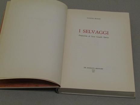 I I Selvaggi - Gianni Roghi - copertina