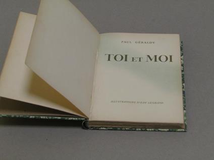 Toi Et Moi - Paul Géraldy - copertina