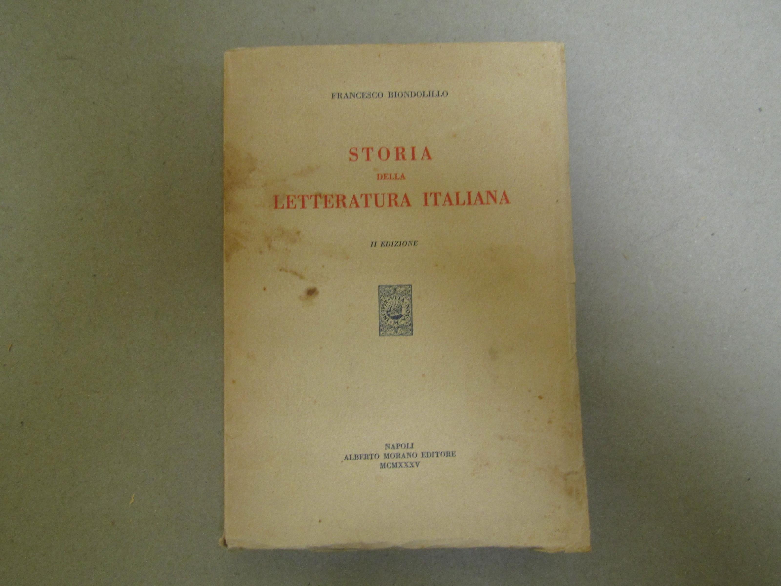 Storia Della Letteratura Italiana