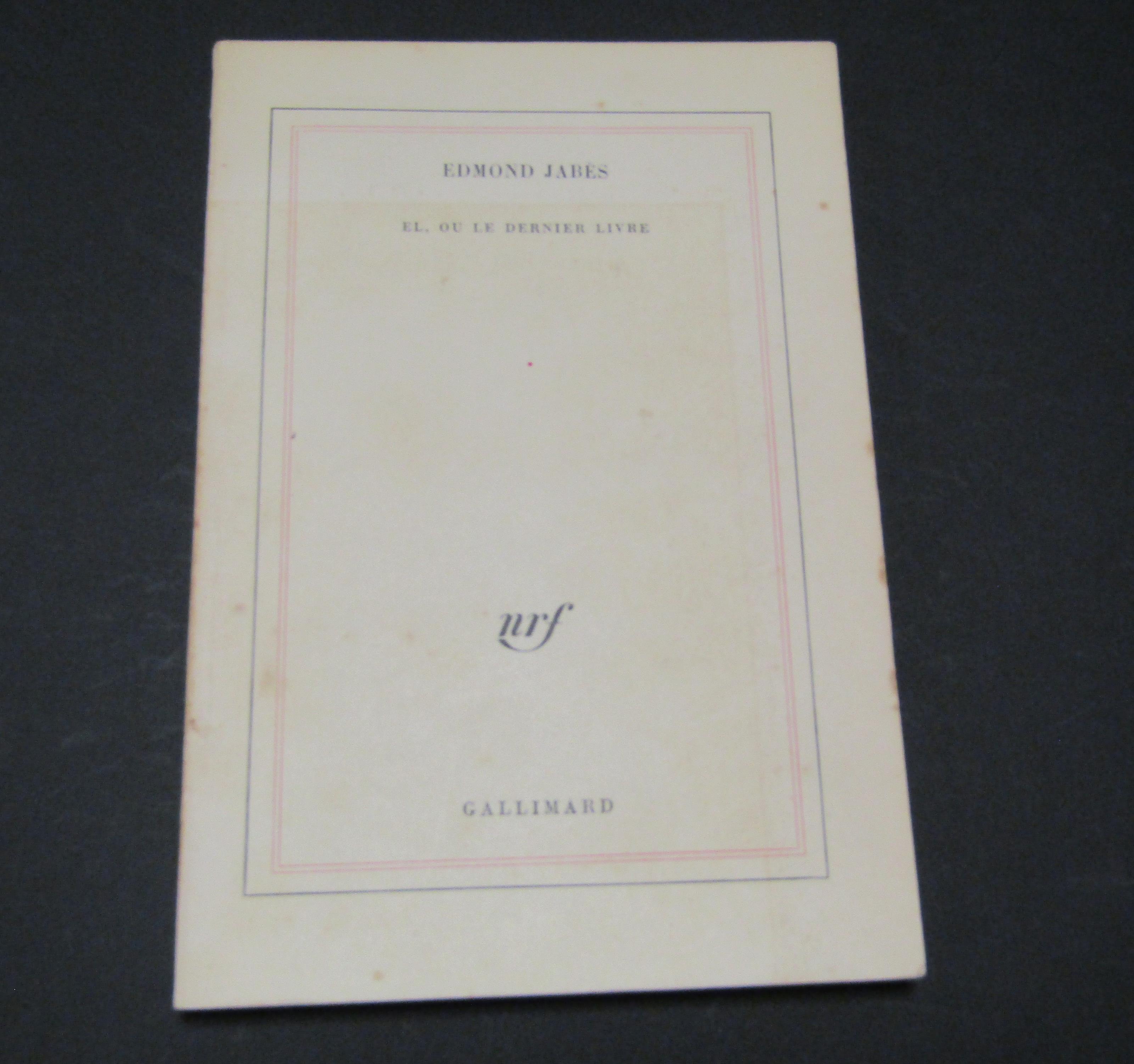 El Ou Le Dernier Livre